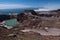 The beautiful crater lake in Gorely Volcanoâ€™s crater