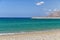 Beautiful cretan beach on Chania Region in Crete island, Greece