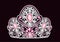 beautiful crown,  tiara with gems