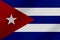 Beautiful Cuba waving flag illustration