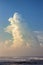 Beautiful Cumulonimbus clouds at the beach.