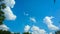 Beautiful cumulus sky timelapse