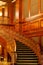 Beautiful Curving Stairs and Opulent Paneling