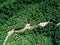 Beautiful curvy street on the mountain, Aerial view, Chiang mai