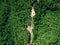 Beautiful curvy street on the mountain, Aerial view, Chiang mai