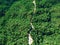 Beautiful curvy street on the mountain, Aerial view, Chiang mai