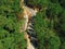 Beautiful curvy street on the mountain, Aerial view, Chiang mai