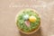 Beautiful cute Easter cupcakes with Easter decorations