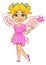 Beautiful cute girl dressed in fairy costume