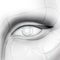 Beautiful cyborg female eye.