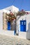 Beautiful Cycladic architecture in Chora, the capital of the island of Folegandros