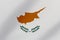 Beautiful Cyprus waving flag illustration