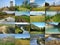 Beautiful czech landscape collage