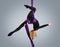 Beautiful dancer on aerial silk, aerial contortion, aerial ribbons, aerial silks, aerial tissues, fabric, ribbon