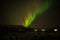 Beautiful dancing Aurora borealis in Iceland