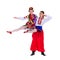 Beautiful dancing couple in ukrainian polish