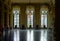 Beautiful dancing hall interior in classic french palace