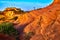 Beautiful Danxia Landform at sunset