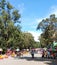 A beautiful day at Burnham Park in Baguio City. Kids taking a bike ride.