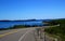 Beautiful day for a road trip: Scenic highway near Lake Superior in Ontario / Canada