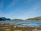 Beautiful day on the shores of Saint Lawrence river, Bic National park, Quebec, Canada