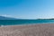 Beautiful daytime view of the coast of the sea at Naupact, Greece