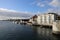 Beautiful daytime view of the river in Sonderborg, Denmark