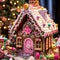 beautiful decorated Christmas house generated by AI tool