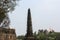 The beautiful deepmala, or deepstambh (lamp pillar) at the ancient Sangam Mahuli temple in Satara