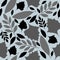 Beautiful delicate autumn seamless pattern with leaves.