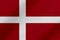 Beautiful Denmark waving flag illustration