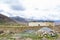 Beautiful Desert Canyon and Farmland Landscape of Ghami Village in Upper Mustang of Nepal