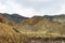 Beautiful Desert Canyon and Farmland Landscape of Ghami Village in Upper Mustang of Nepal