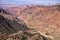 Beautiful desert mountains landscape. Wadi Dana, Jordan