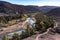 Beautiful Desert oasis landscape in Oasis De Fint near Ourzazate in Morocco, North Africa