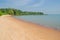 Beautiful deserted tropical beach on Bubaque island, Bijagos archipelago, Guinea Bissau, West Africa