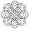 Beautiful Design Mandalas: Clean And Simple Line Art Coloring Pages