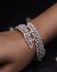 Beautiful designer gold bracelet with diamonds