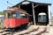 Beautiful detail in historic trollies, Seashore Trolley Museum, Kennebunkport, Maine, 2016