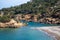 Beautiful detail views of Mallorca, its beaches and Mediterranean sea, with rocks. Virgin and perfect for a summer bath