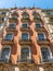 Beautiful Details Of Vintage Facade Building Architecture In City Of Barcelona