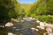 Beautiful Devon river Lynmouth Devon on walk to Watersmeet