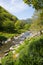 Beautiful Devon river Lynmouth on walk to Watersmeet