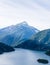 Beautiful Diablo lake in the mountains Washington state USA