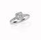 Beautiful diamond wedding engagment band ring solitaire with multiple halo stones