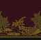A beautiful digital boarder pattern for textile.Maroon and skin color is pattern
