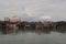 Beautiful distant shot from George Town pier on Penang Island, M