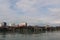 Beautiful distant shot from George Town pier on Penang Island, Malaysia