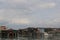 Beautiful distant shot from George Town pier on Penang Island, Malaysia