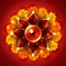 Beautiful diwali diya on background